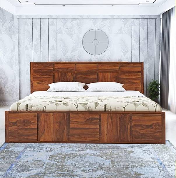 Suncrown Furniture Solid Wood Queen Box Bed
