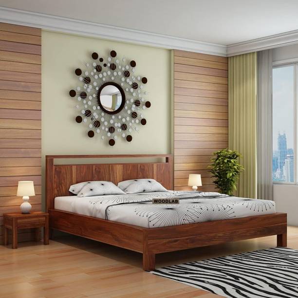 WOODENJOY Sheesham Wood King Bed/Wooden Cot/Wooden Bed Without Storage Bed For Bedroom Solid Wood King Bed