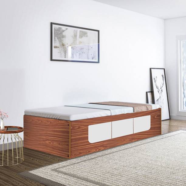 Flipkart Perfect Homes Quintus Engineered Wood Single Box Bed, 186 cm x 80.7 cm (6.1 ft x 2.65 ft)