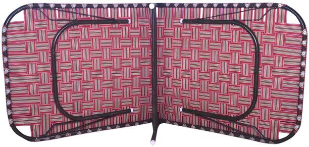 Soul Light Art Folding Bed Single,Camp Bed, Guest Bed (Single Frame: 2.6ft x 5ft) Metal Single Bed