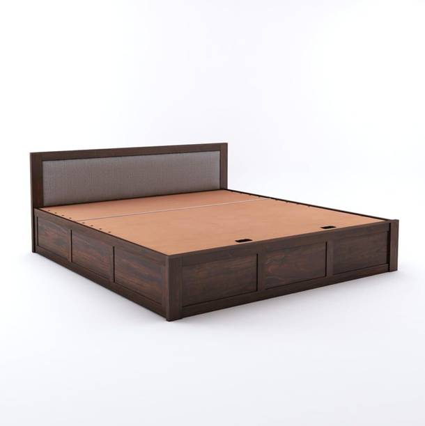 SAVITRIDECOR Solid Wood Bed/Cot Bed/Palang For Bedroom/Home/Hotel Solid Wood King Hydraulic Bed