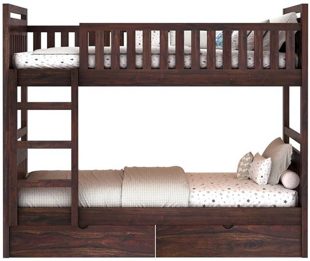 CARLTON LONDON Solid Wood Single Drawer Bed