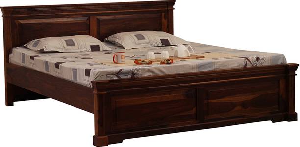 rf royal finish Stellar King Size(72"x78") Without Storage,12-Month Warranty,Natural Colour Solid Wood King Bed