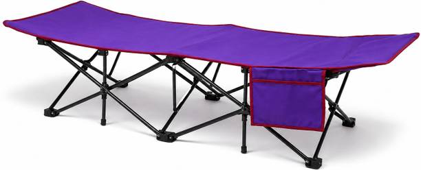 Lexara Adult Folding Camping Bed Heavy Duty Portable Large Sleeping Cot Metal Single Box Bed, 183 cm x 65 cm (6.0 ft x 2.13 ft)