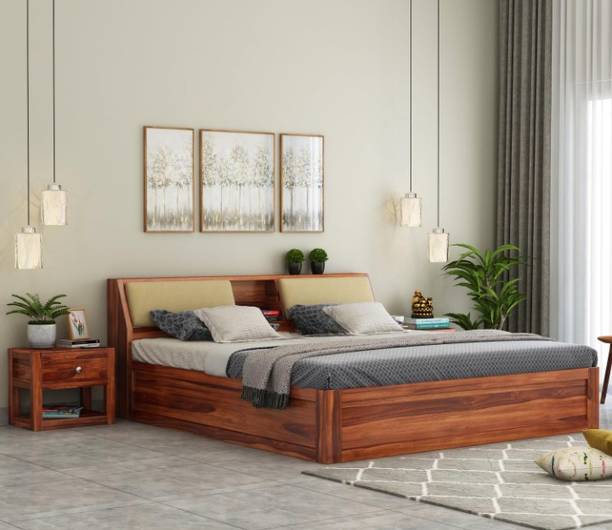 SIDHI VINAYAK FURNITURE Solid Wood Queen Bed