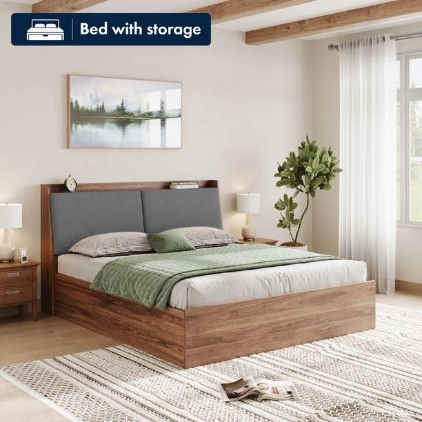 Wakefit Mars Engineered Wood King Box Bed, 220 cm x 190 cm (7.22 ft x 6.23 ft)