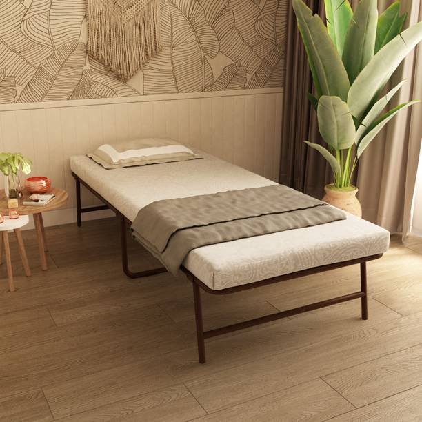 homdec Aquila Folding Platform Bed Frame with Tool Setup (30" x 72"), Sturdy Metal Single Bed