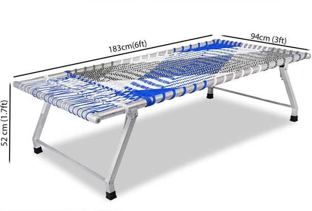 letap Metal Single Bed, 52 cm x 91 cm (1.71 ft x 2.99 ft)