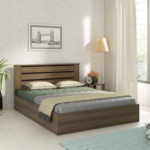 SPACEWOOD Engineered Wood Queen Box Bed, 205.5 cm x 160 cm (6.74 ft x 5.25 ft)