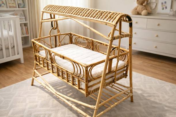 Green furniture Bamboo Single Bed, 111 cm x 76 cm (3.64 ft x 2.49 ft)