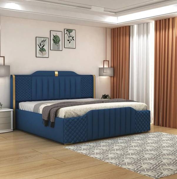 MODESTY WOODS Solid Wood King Box Bed