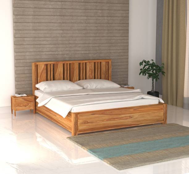 urban twig urban twig Solid Wood Bed Solid Wood Queen Drawer Bed