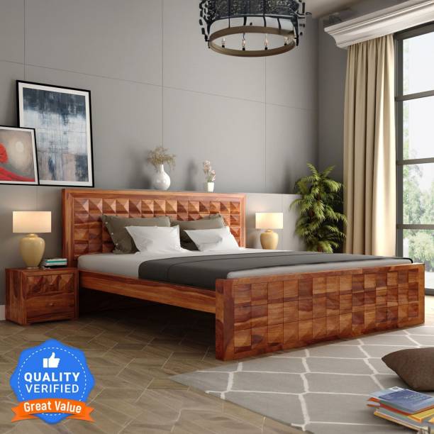 Flipkart Perfect Homes Solid Wood King Bed