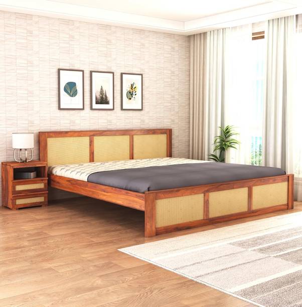 KART HANDICRAFTS Sheesham Wood Queen Size Without Storage Bed For Bedroom Solid Wood Queen Bed