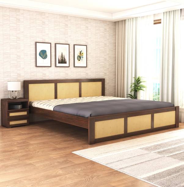 GOYALINTERIOR Sheesham Wood Bed/Palang/Cot Without Storage for BedRoom/Home/Hotel/Living Room Solid Wood King Bed