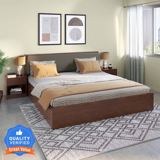 Godrej Interio Restomagic Dual Mattress + Eden V2 Engineered Wood Queen Drawer Bed, 213.5 cm x 158.4 cm (7.0 ft x 5.2 ft)
