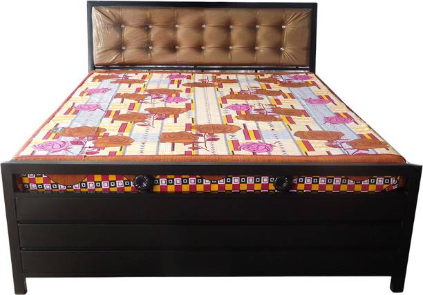 Vibrant Interior HEATH GOLDEN (6x6) Metal King Hydraulic Bed