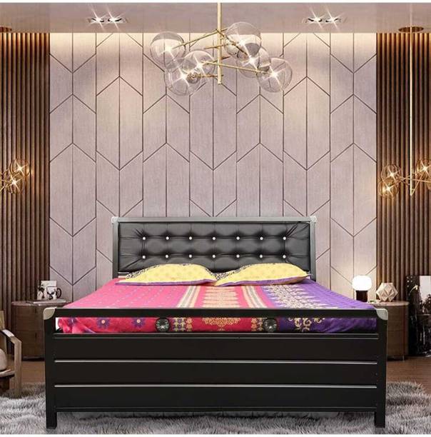 SoftSoul Furniture Metal King Hydraulic Bed