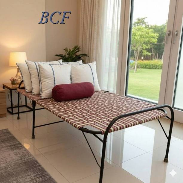 BCF Bamboo Craft Metal Single Bed, 183 cm x 76.2 cm (6.0 ft x 2.5 ft)