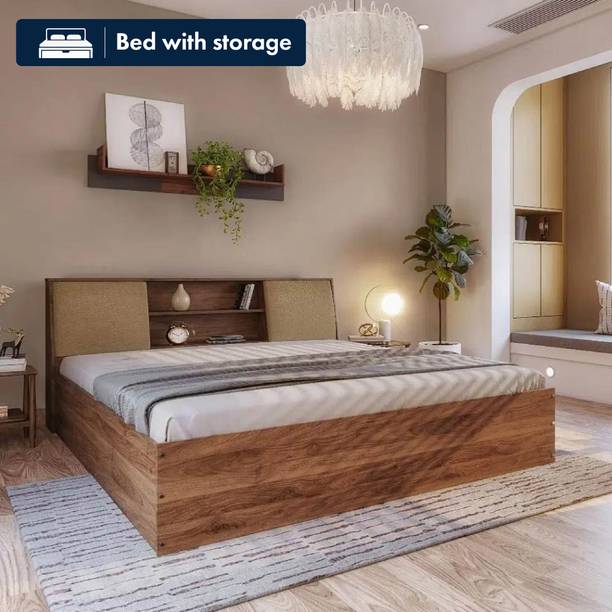 Wakefit Orion Upholstered Engineered Wood King Box Bed, 223 cm x 191 cm (7.32 ft x 6.27 ft)