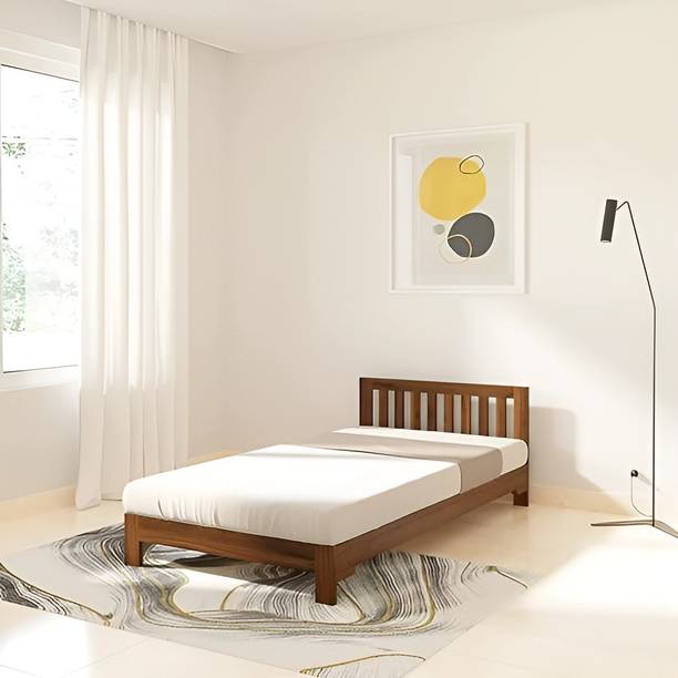 SIDDH Solid Sheesham Wood Single Bed Without Mattress For Bed Room, Kid's Room, Hotel. Solid Wood King Bed