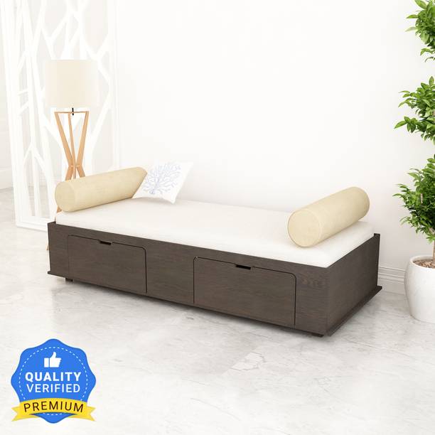 SIVOM Cyprus Multipurpose Diwan/Single Bed with Storage Engineered Wood Single Box Bed