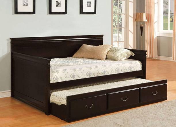 APRODZ Solid Wood Double Bed
