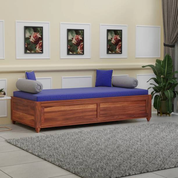 WOODTREND Sheesham Solid Wood Diwan Bed For Living Room | Single Bed Solid Wood Single Box Bed