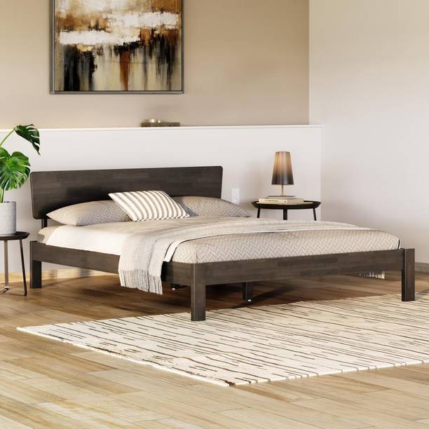 Wakefit Swirl Solid Wood King Bed