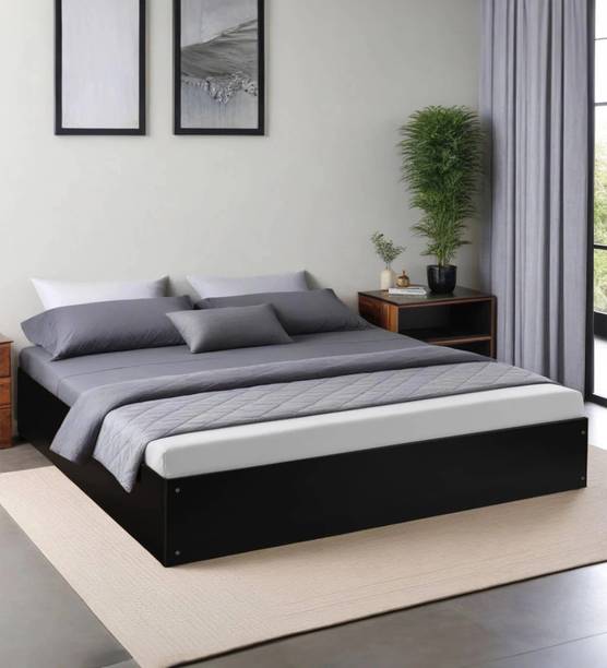 Mintwud from Pepperfry Maya Wooden King Bed/Wooden Bed/Wooden Cot With Box Storage For Bedroom/Home Engineered Wood King Box Bed