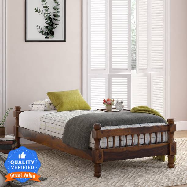 Flipkart Perfect Homes PureWood Sheesham Single Bed