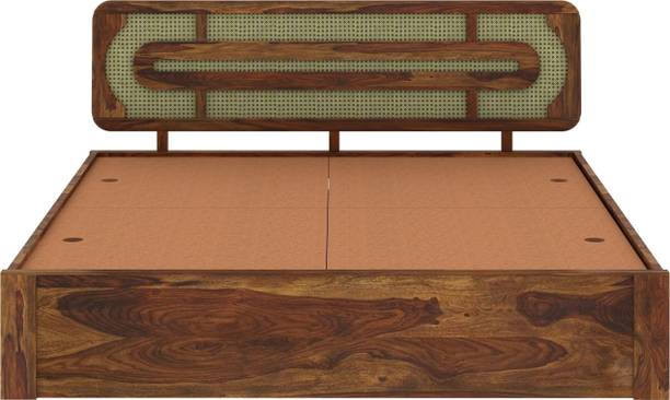 Vintage Home Seaside Escape Ratan Rosewood ( Sheesham ) Jodhpur Furniture Solid Wood King Drawer Bed