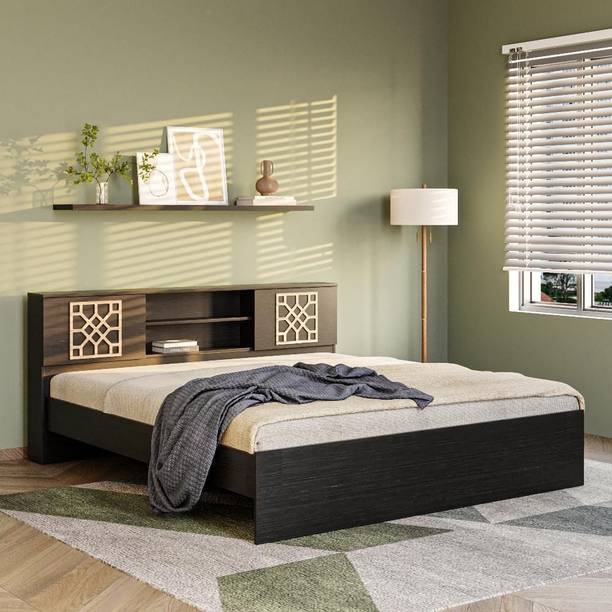 Wakefit Algol Engineered Wood King Bed, 210 cm x 191 cm (6.89 ft x 6.27 ft)