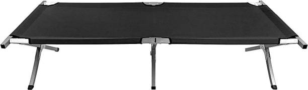 PAVITYAKSH Metal Folding Bed Single Size with Single Layer Mattress Metal Single Bed, 150 cm x 120 cm (4.92 ft x 3.94 ft)