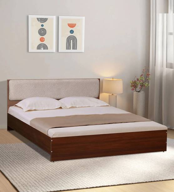 Mintwud from Pepperfry Kawasaki Wooden Queen Bed/Wooden Cot/Bed Without Storage For Bedroom/Home Engineered Wood Queen Bed