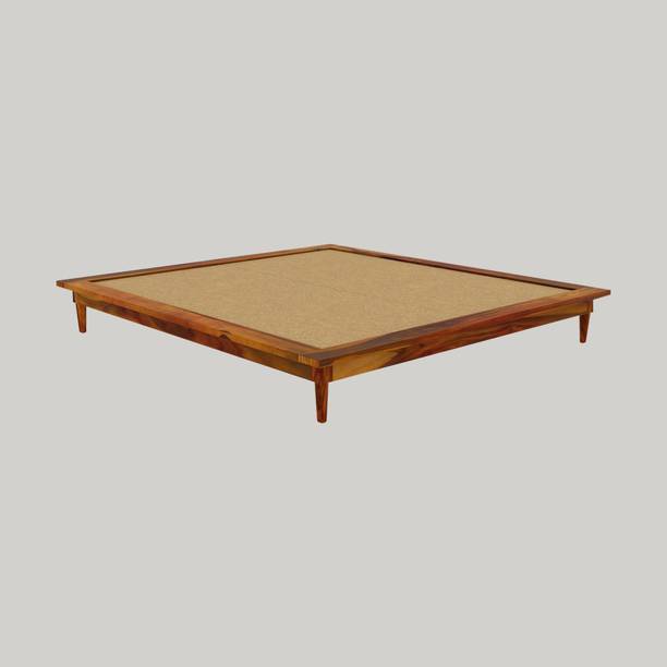 hunarmonkh Solid Wood King Bed