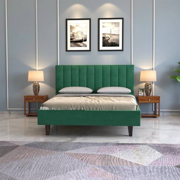 Manorekha Solid Wood King Bed, 208 cm x 187 cm (6.82 ft x 6.14 ft)
