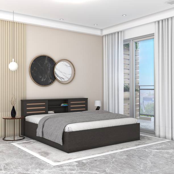 Flipkart Perfect Homes Waltz Engineered Wood King Box Bed