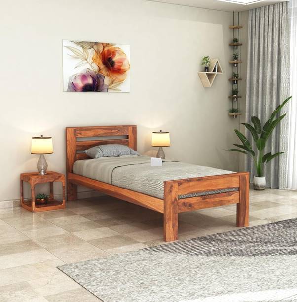 The Lovaly Creation Solid Sheesham Wood Cot ,Cot For Home,Living Room ,Bedroom Solid Wood Single Bed, 205.74 cm x 96.52 cm (6.75 ft x 3.17 ft)
