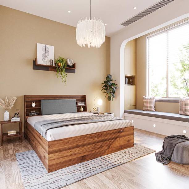 Wakefit Leo Engineered Wood King Box Bed