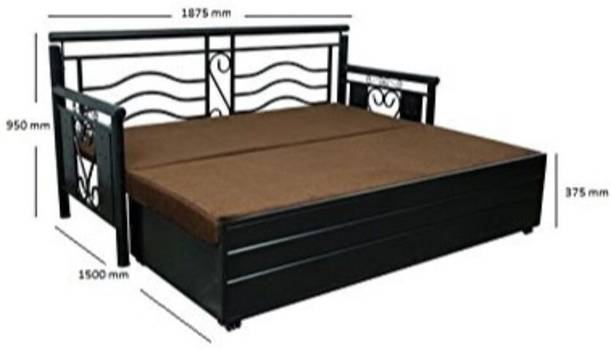 A-1 Star Furniture Metal Queen Hydraulic Bed, 190 cm x 152 cm (6.23 ft x 4.99 ft)