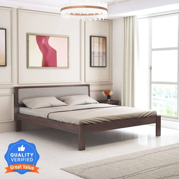 Flipkart Perfect Homes Solid Wood Queen Bed