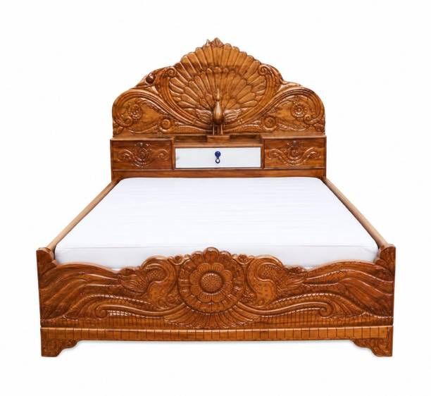 Model art furniture Solid Wood King Box Bed, 198.12 cm x 182.88 cm (6.5 ft x 6.0 ft)