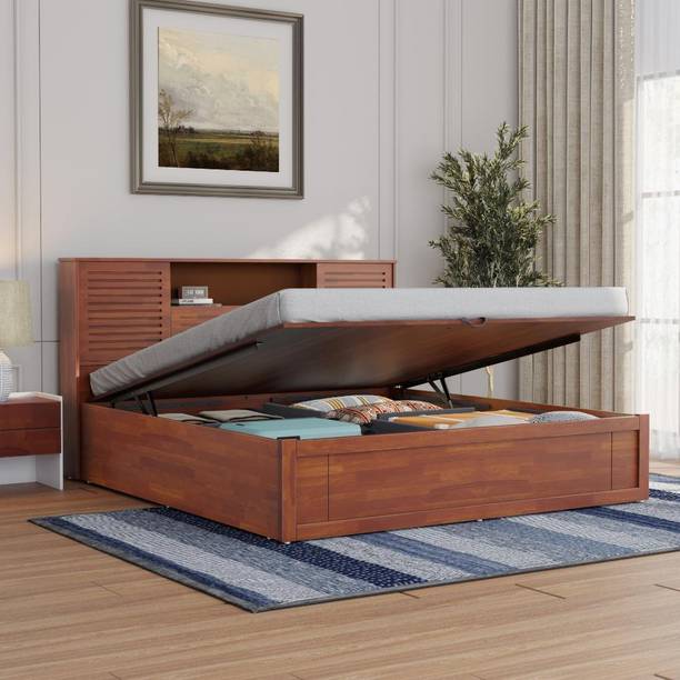 Wakefit Aquari Solid Wood King Hydraulic Bed