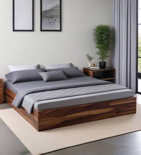 LEF Engineered Wood Queen Box Bed