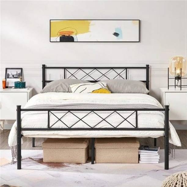 SIYA ART Metal Queen Bed
