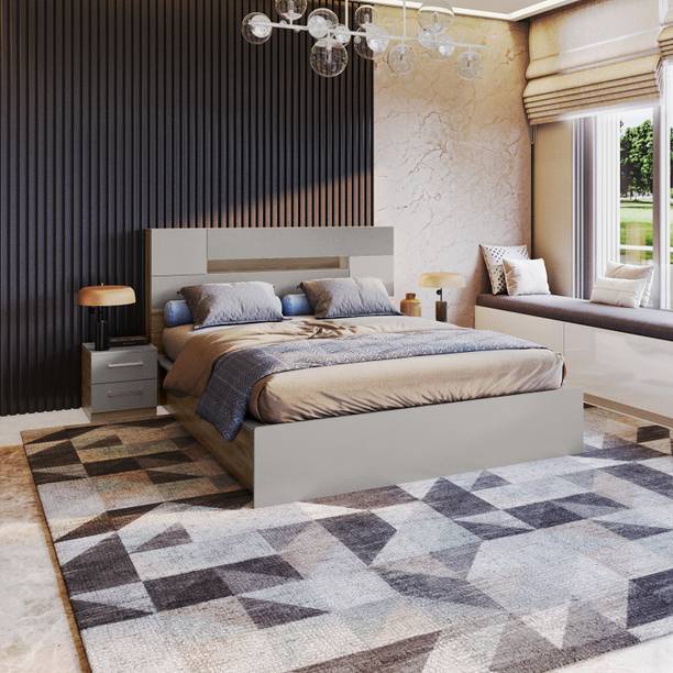Interio by Godrej Ray Pro Engineered Wood King Hydraulic Bed, 222.2 cm x 201 cm (7.29 ft x 6.59 ft)