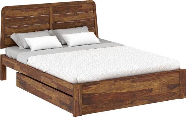 Vintage Home Samriddh Palang Sheesham ( Rosewood ) Jodhpur Furniture Solid Wood Queen Drawer Bed