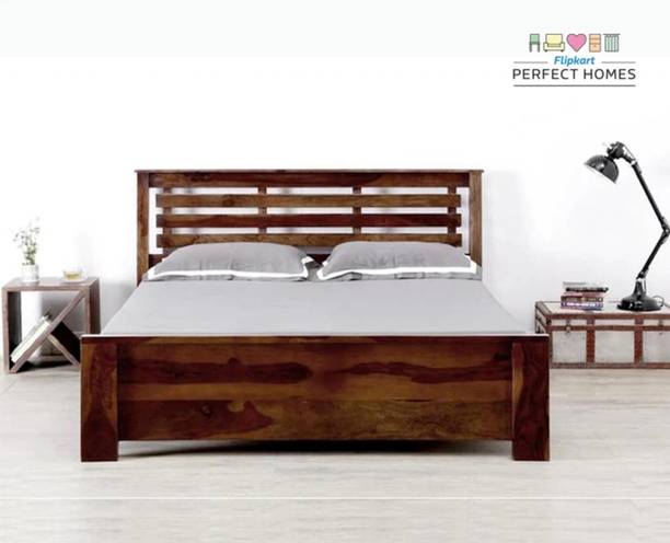 Flipkart Perfect Homes Sheesham Solid Wood King Bed