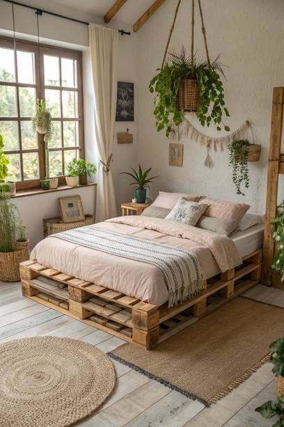 The lkea lkea pallet bed premium customizable Sofa bed center table think and make Solid Wood Single Bed, 91 cm x 91 cm (2.99 ft x 2.99 ft)